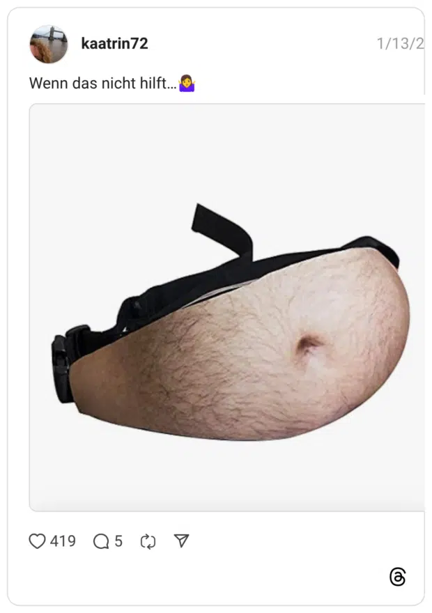 Wenn das nicht hilft..