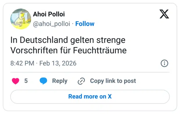 In Deutschland gelten strenge Vorschriften für Feuchtträume