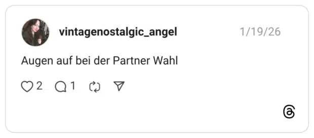 Augen auf bei der Partner Wahl 0