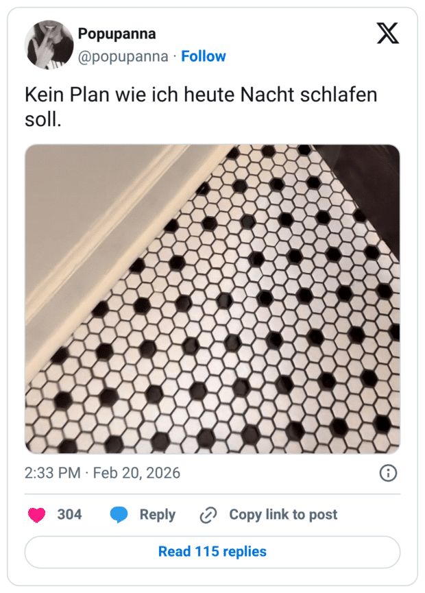 Kein Plan wie ich heute Nacht schlafen soll.