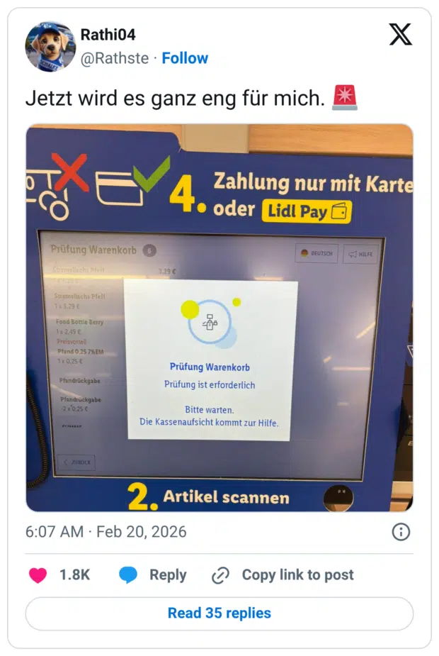 Jetzt wird es ganz eng für mich. 🚨