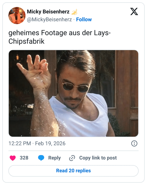 geheimes Footage aus der Lays- Chipsfabrik