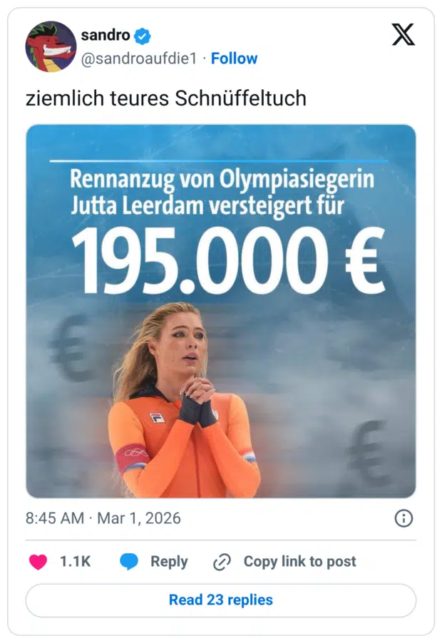 ziemlich teures Schnüffeltuch