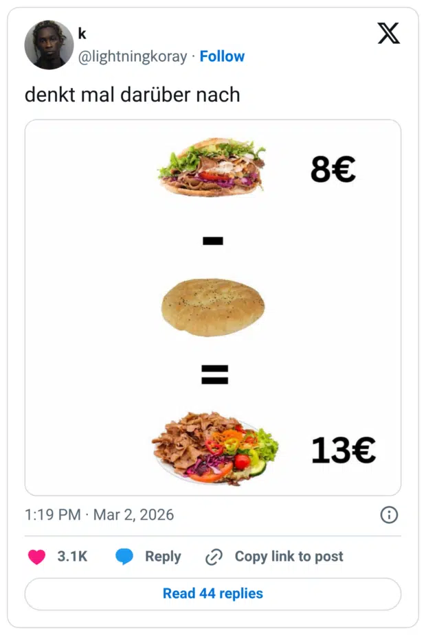 denkt mal darüber nach