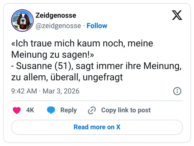 «Ich traue mich kaum noch, meine Meinung zu sagen!» - Susanne (51), sagt immer ihre Meinung, zu allem, überall, ungefragt