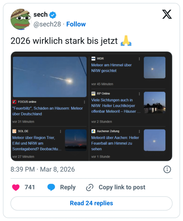 2026 wirklich stark bis jetzt 🙏