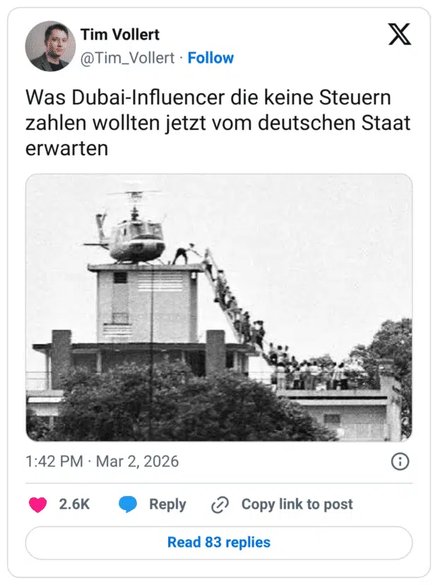 Was Dubai-Influencer die keine Steuern zahlen wollten jetzt vom deutschen Staat erwarten
