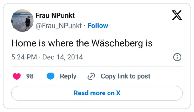 Home is where the Wäscheberg is