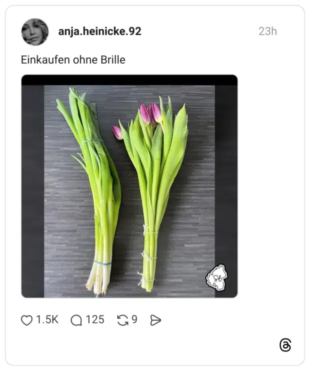 Einkaufen ohne Brille