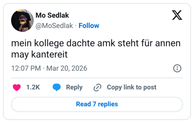 mein kollege dachte amk steht für annen may kantereit
