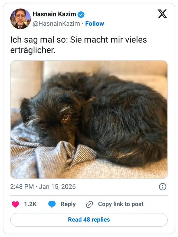 Ich sag mal so: Sie macht mir vieles erträglicher.