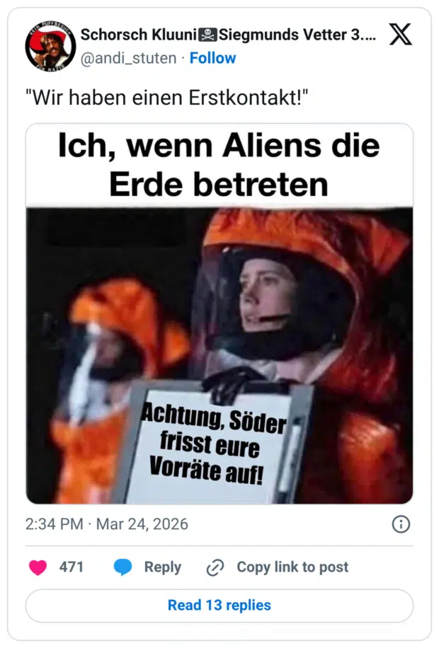 "Wir haben einen Erstkontakt!"