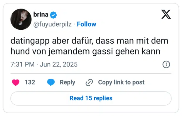 datingapp aber dafür, dass man mit dem hund von jemandem gassi gehen kann