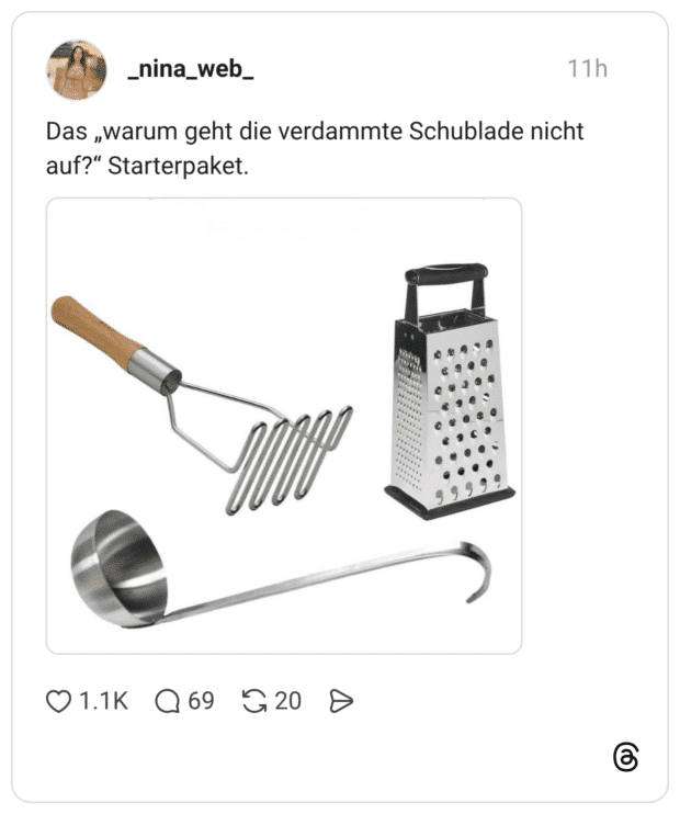 Das „warum geht die verdammte Schublade nicht auf?" Starterpaket.
