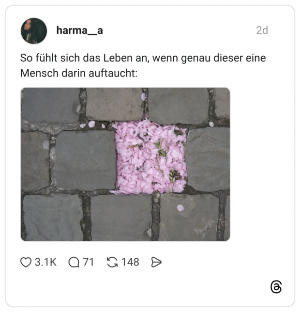 So fühlt sich das Leben an, wenn genau dieser eine Mensch darin auftaucht: