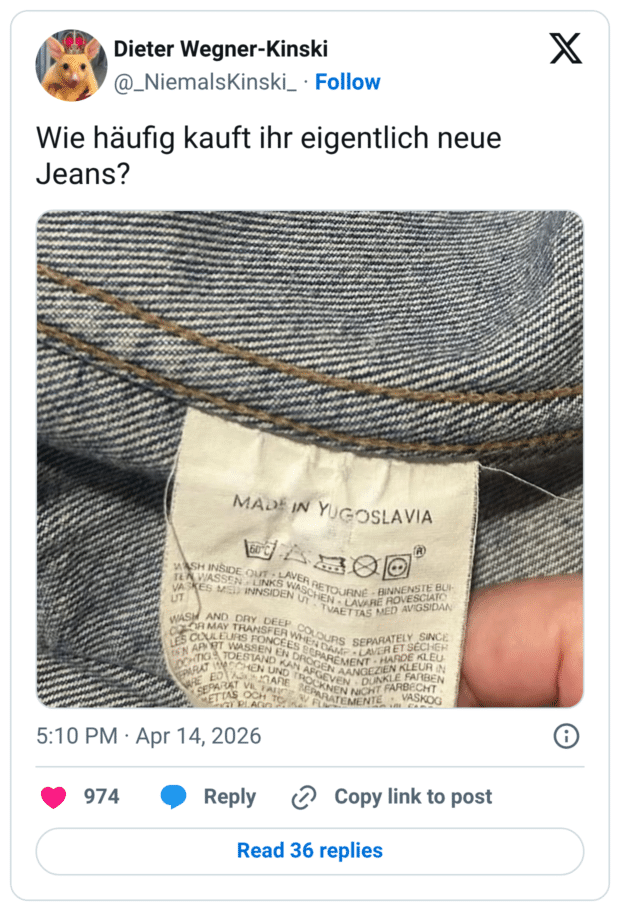 Wie häufig kauft ihr eigentlich neue Jeans?