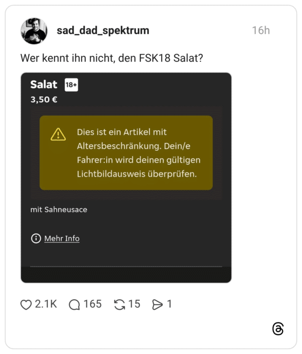 Wer kennt ihn nicht, den FSK18 Salat?