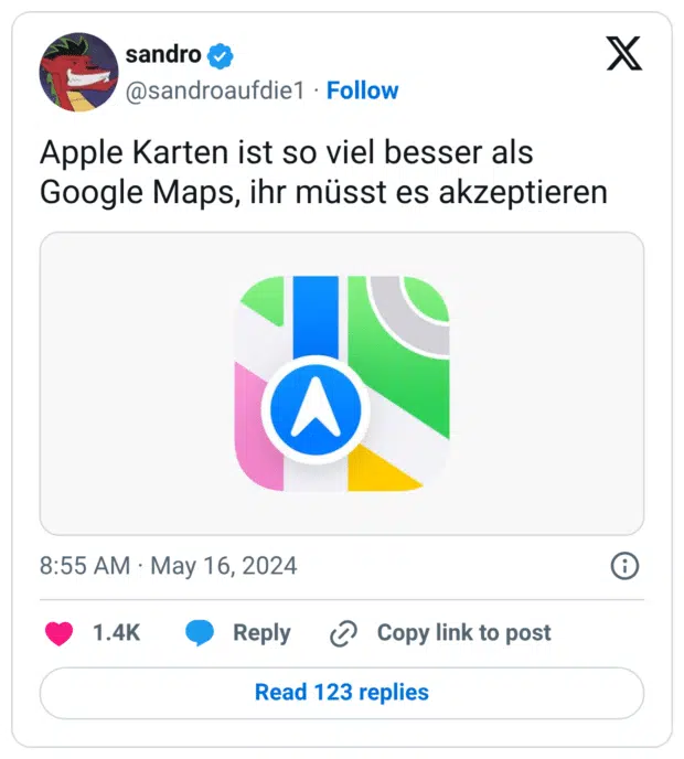 Apple Karten ist so viel besser als Google Maps, ihr müsst es akzeptieren