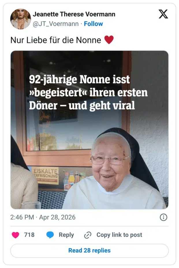 Nur Liebe für die Nonne ♥️