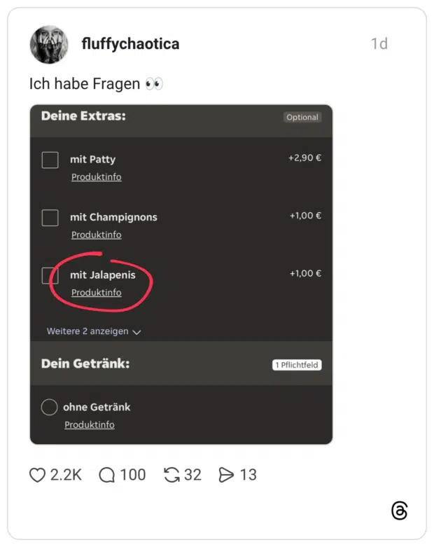 Ich habe Fragen