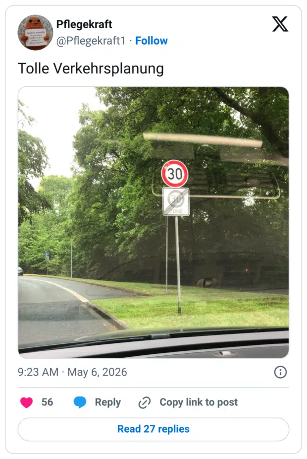 Tolle Verkehrsplanung