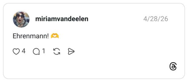Ehrenmann!