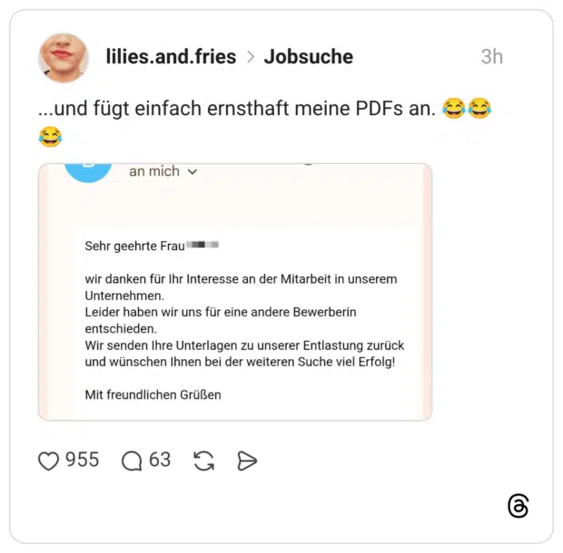 ...und fügt einfach ernsthaft meine PDFs an. 😂😂😂