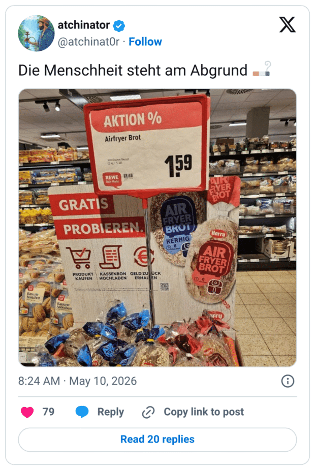 Die Menschheit steht am Abgrund 🚬