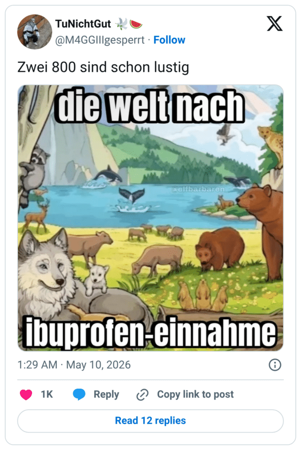 Zwei 800 sind schon lustig