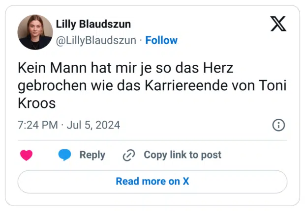 Kein Mann hat mir je so das Herz gebrochen wie das Karriereende von Toni Kroos