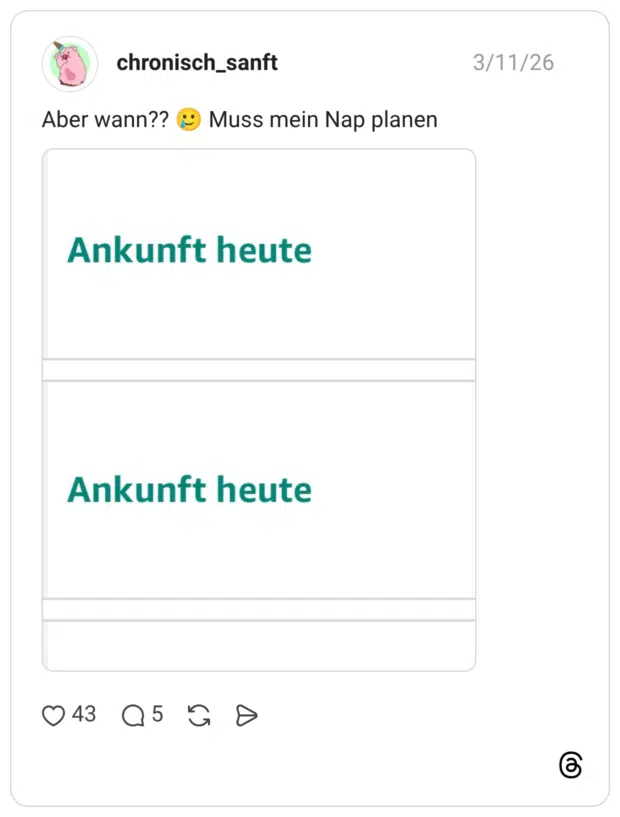 Aber wann?? 🥲 Muss mein Nap planen