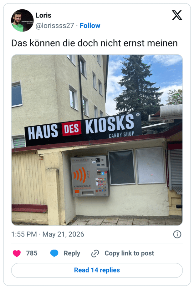 Das können die doch nicht ernst meinen