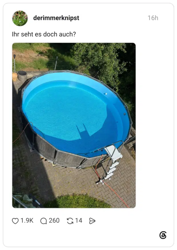 Ihr seht es doch auch?
