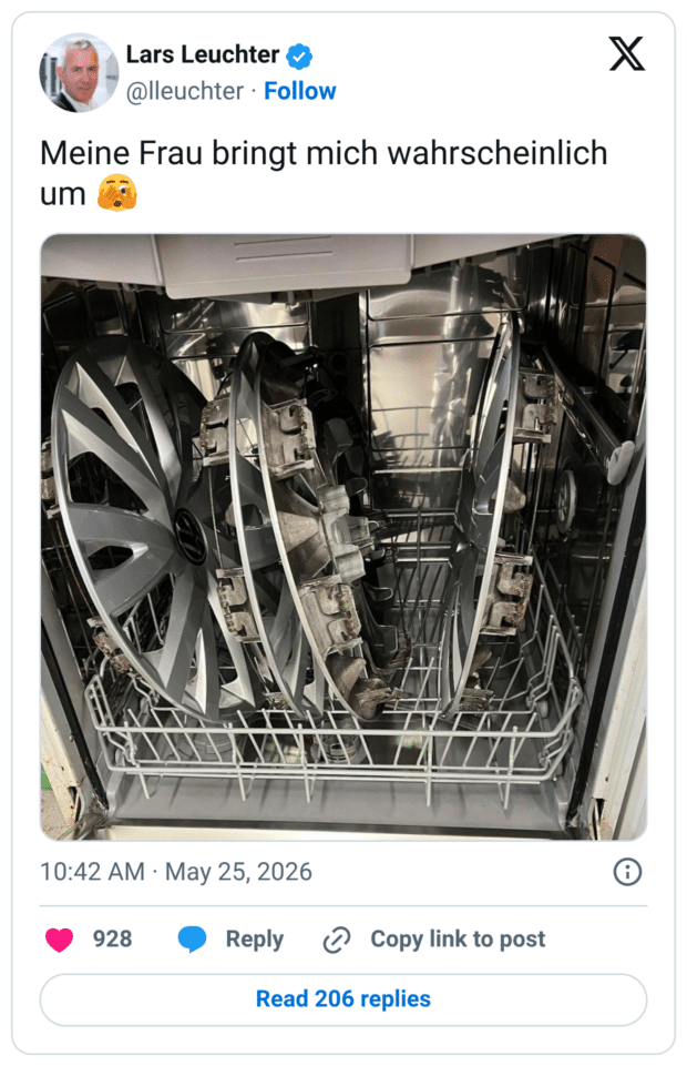 Meine Frau bringt mich wahrscheinlich um 🫣