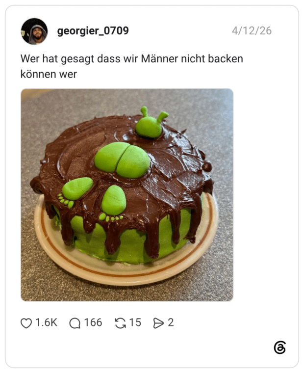 Wer hat gesagt dass wir Männer nicht backen können wer