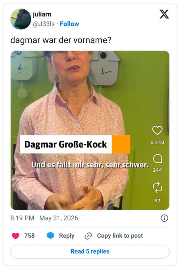 dagmar war der vorname?