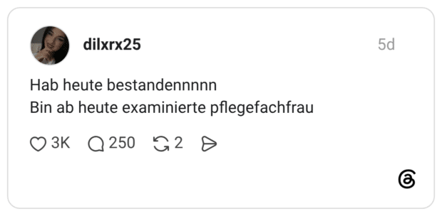 Hab heute bestandennnnn Bin ab heute examinierte pflegefachfrau