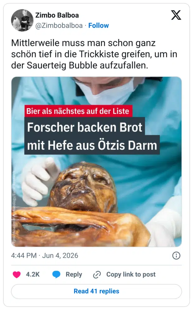 Mittlerweile muss man schon ganz schön tief in die Trickkiste greifen, um in der Sauerteig Bubble aufzufallen.