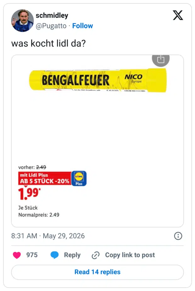 was kocht lidl da?