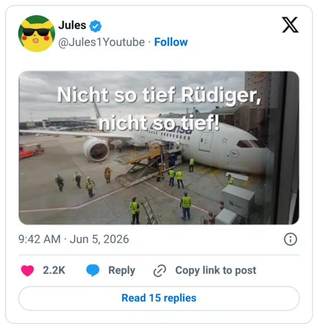 Nicht so tief Rüdiger, nicht so tief!