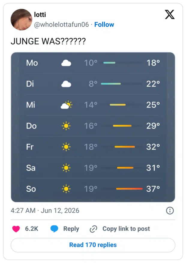JUNGE WAS??????
