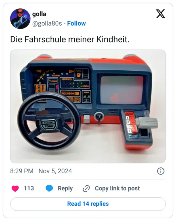 Die Fahrschule meiner Kindheit.