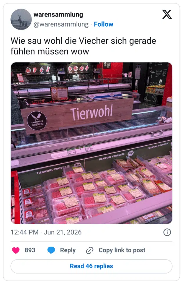 Wie sau wohl die Viecher sich gerade fühlen müssen wow
