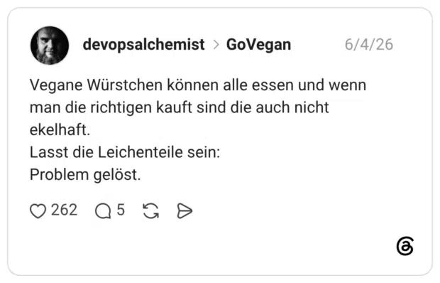 Vegane Würstchen können alle essen und wenn man die richtigen kauft sind die auch nicht ekelhaft. Lasst die Leichenteile sein: Problem gelöst.