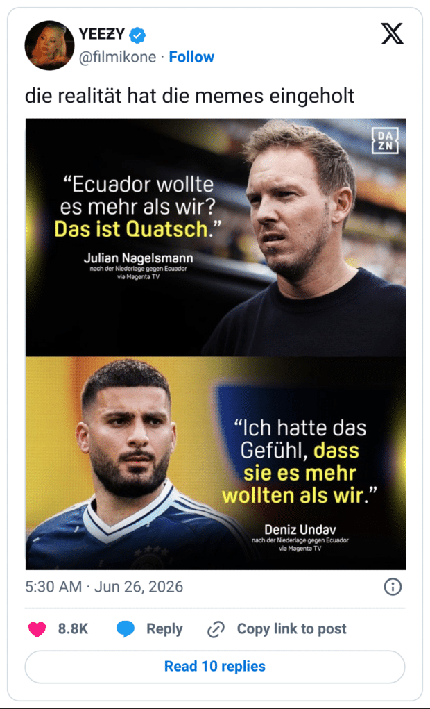 die realität hat die memes eingeholt