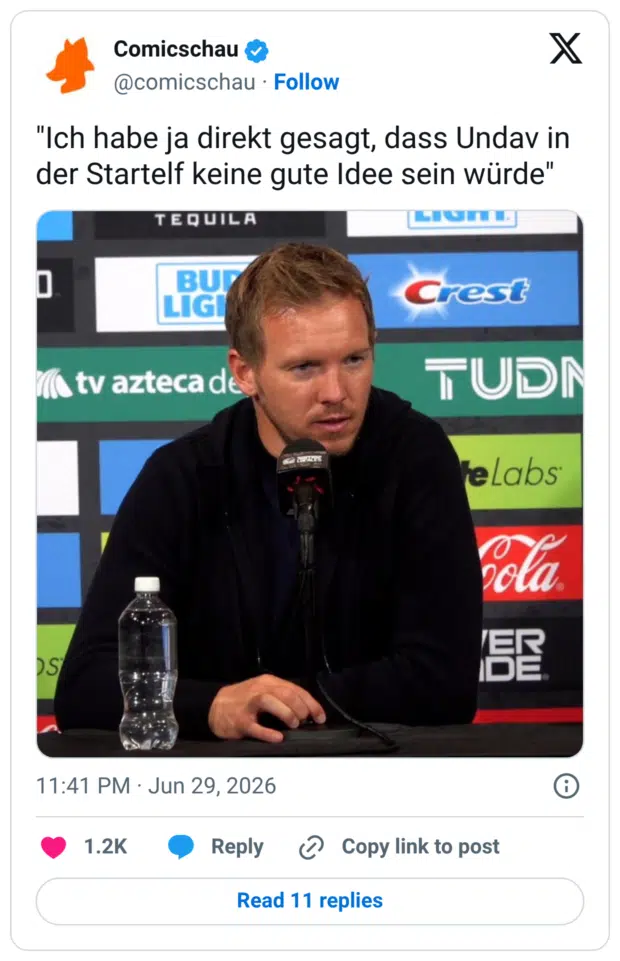 "Ich habe ja direkt gesagt, dass Undav in der Startelf keine gute Idee sein würde"