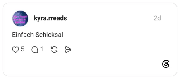 Einfach Schicksal