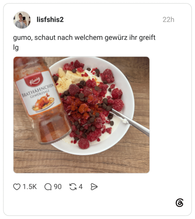 gumo, schaut nach welchem gewürz ihr greift Neing BRATHAHNCHEN GEWURZSALZ
