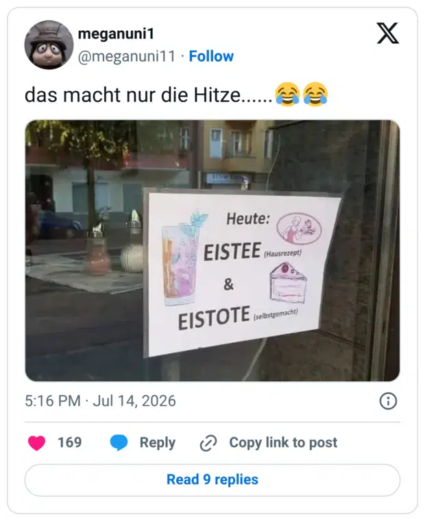 Heute: EISTEE (Hausrezept) & EISTOTE (selbstgemacht)
