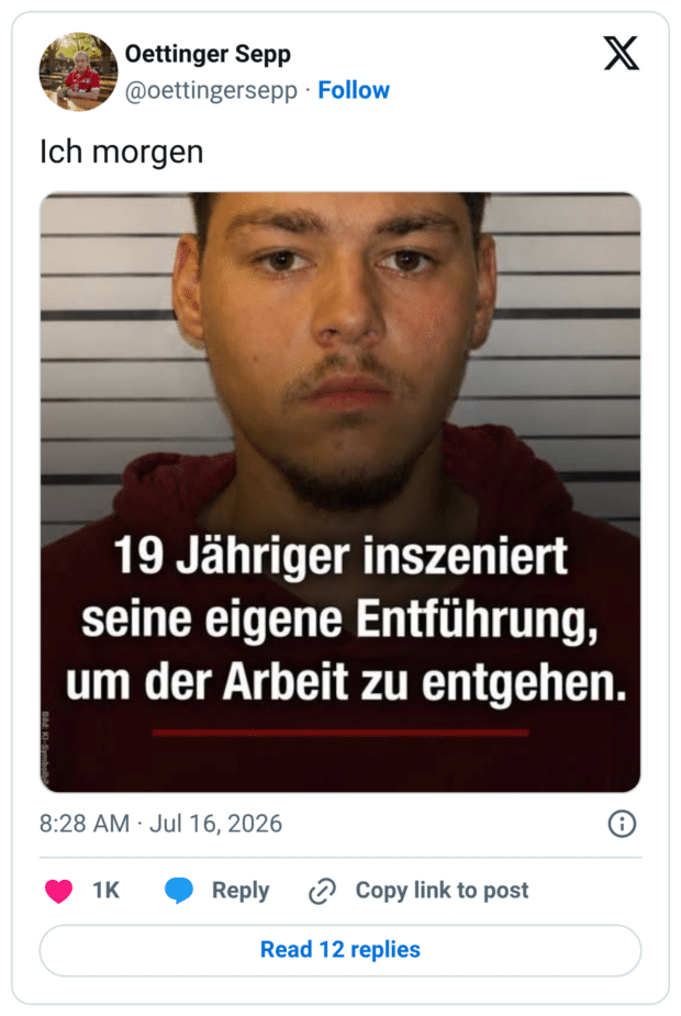 Ich morgen